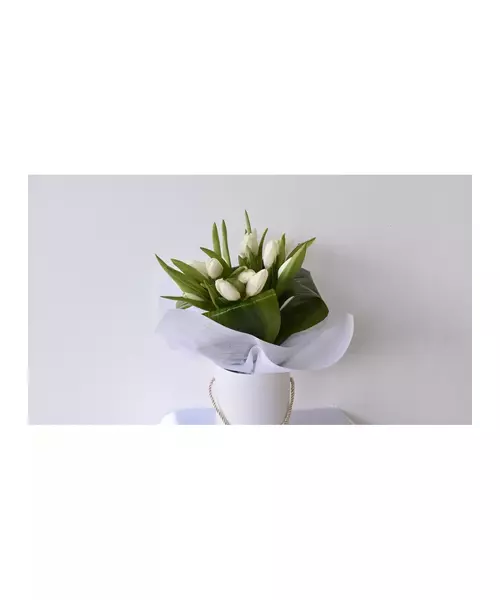 White Tulips In Box