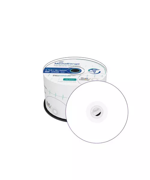 MediaRange Medical Line DVD-R 4.7GB|120min 16x speed, inkjet fullsurface printable
