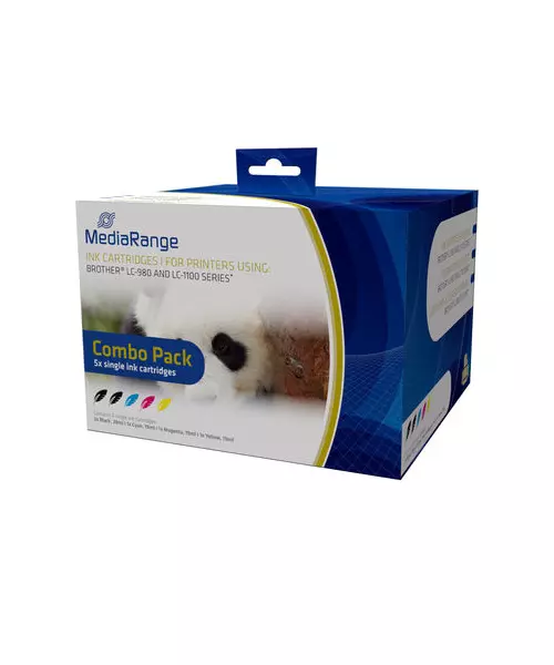 MediaRange Inkjet Cartridge Combo Pack for LC980/LC1100