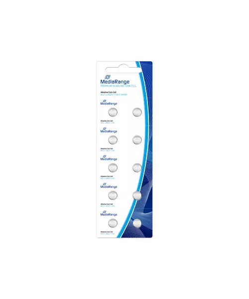 MediaRange Premium Alkaline Battery Coin Cell AG1|LR621 Pack 10
