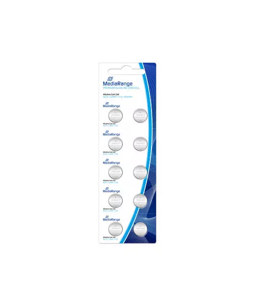 MediaRange Premium Alkaline Coin Cells AG13|LR44|1.5V Pack10