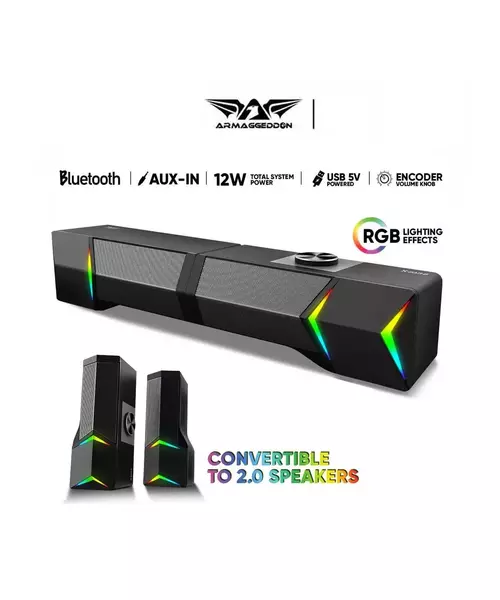 Armaggeddon X-Bar 2 Detachable Gaming Stereo SoundBar