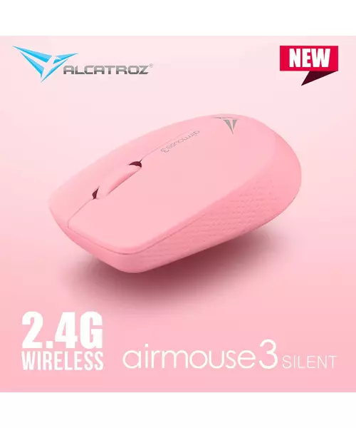 Alcatroz Airmouse3 Wireless Mouse Silent Peach