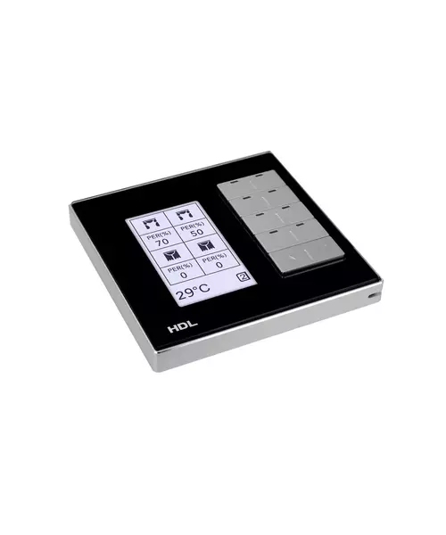 HDL Smart Panel Modern Series DLP Black M/DLP04.1-A2-48