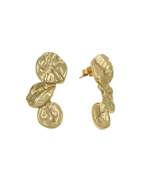 Wavy Earrings - High quality Stainless Steel Gold Plated