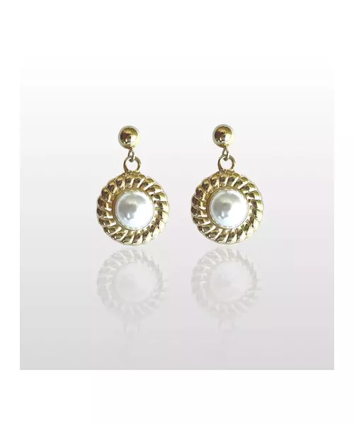 Vintage Pearl Earrings - High quality Stainless Steel Gold Plated