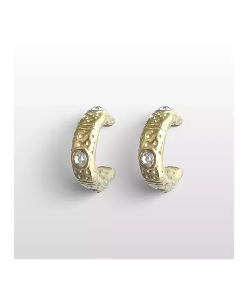 Hammered Hoops - High quality Stainless Steel Gold Plated