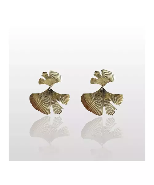 Leaf Earrings - High quality Stainless Steel Gold Plated