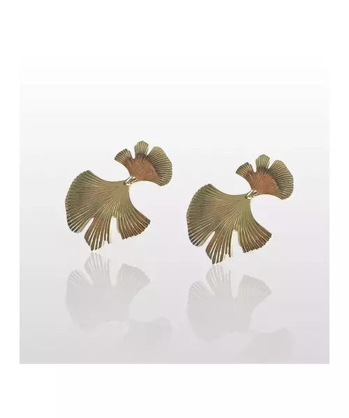 Leaf Earrings - High quality Stainless Steel Gold Plated