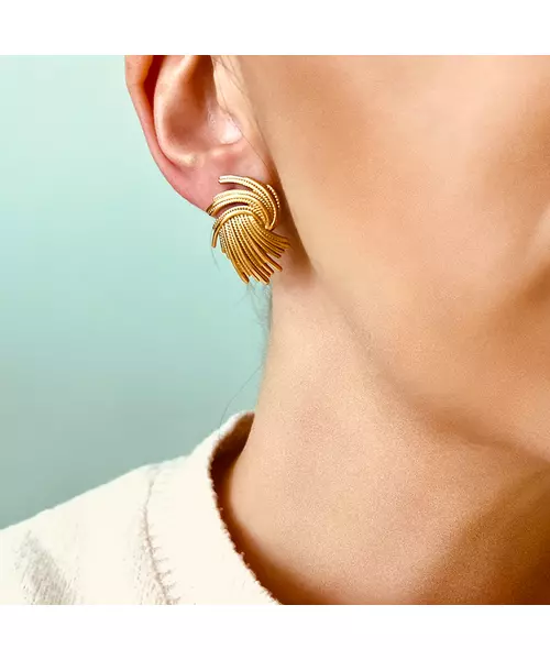 Stylish Vintage Earrings - High quality Stainless Steel & Gold Plated - Gold