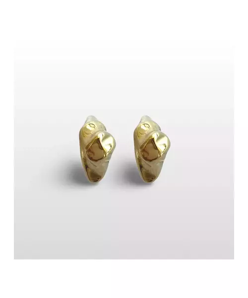 Hammered Hoops - High quality Stainless Steel Gold Plated