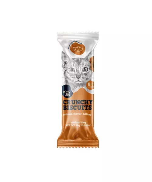 Kitty Joy Crunchy Biscuits with Salmon Filling 20g