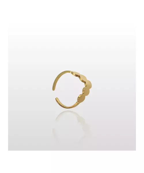 Flat Balls Ring - High quality Stainless Steel & Gold Plated - Silver