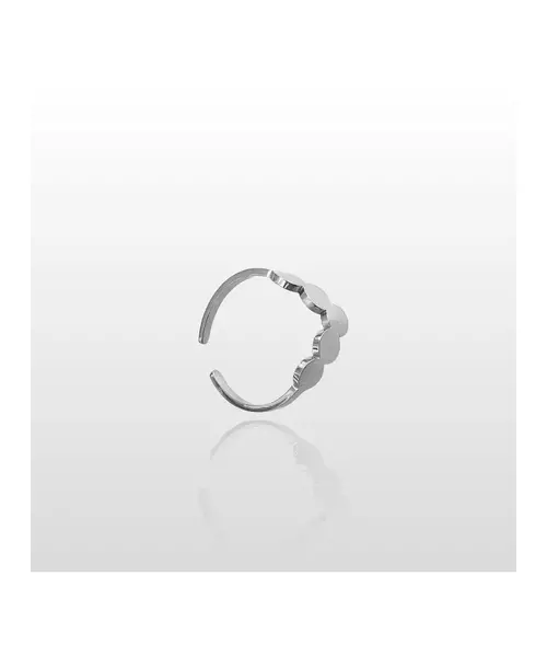 Flat Balls Ring - High quality Stainless Steel & Gold Plated - Silver