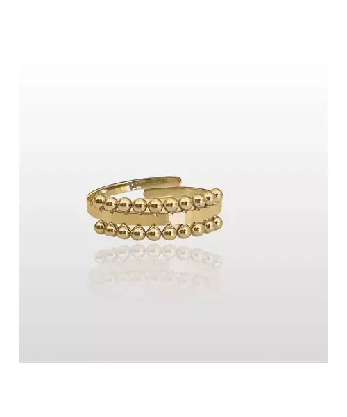 Balls Ring - High quality Stainless Steel & Gold Plated - Silver