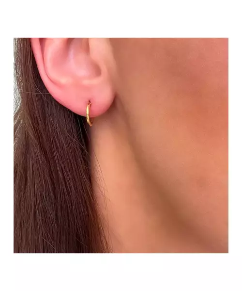 9ct Gold Small Hoops