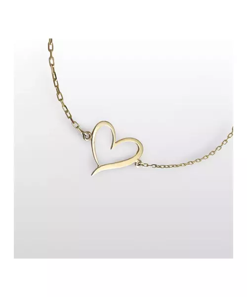 9ct Gold Heart Bracelet