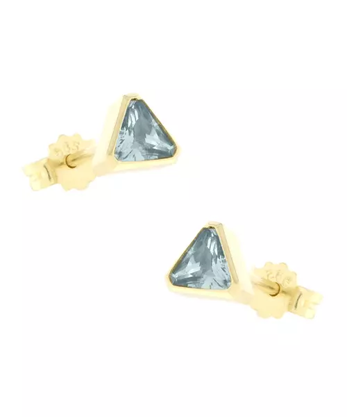 14K GOLD Δ SHAPE EARRINGS