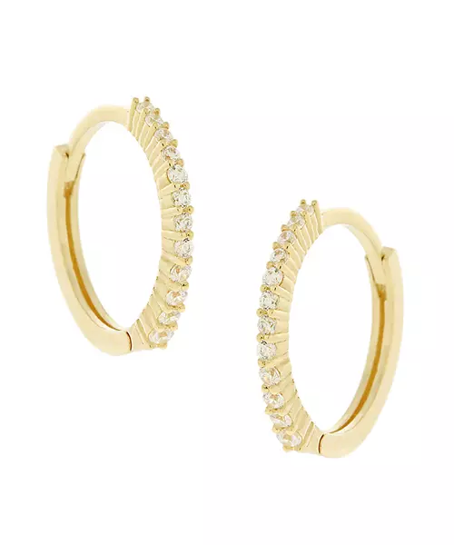 14K GOLD HOOP EARRINGS