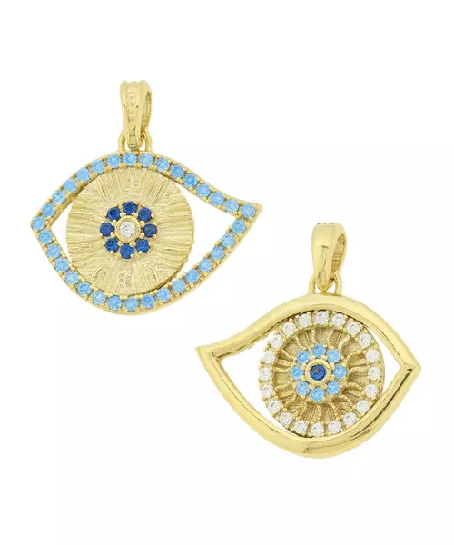 9K GOLD EVIL EYE PENDANT