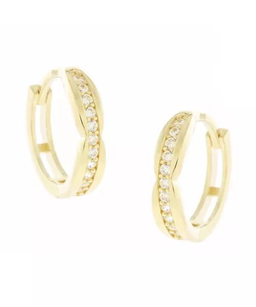 14K GOLD HOOP EARRINGS