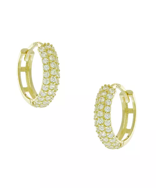 14K GOLD HOOP EARRINGS