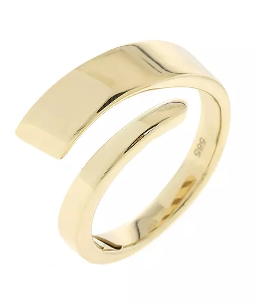 14K SOLID GOLD PLAIN RING