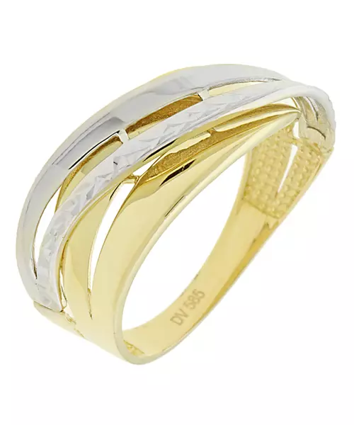 14K DOUBLE TONE GOLD RING