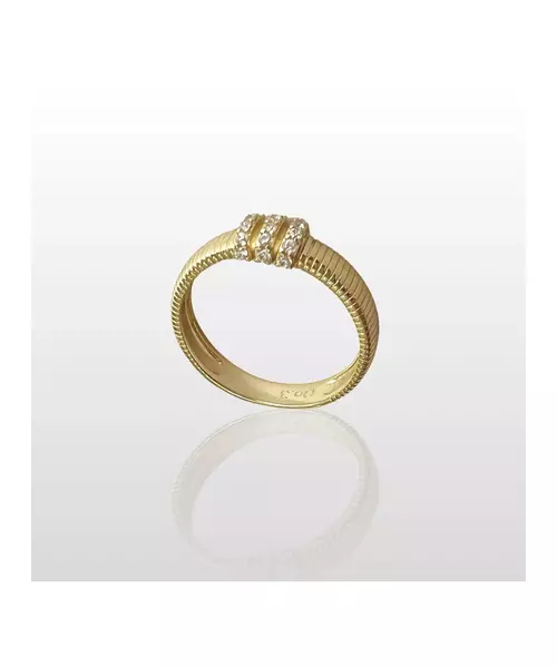 Stripes Ring - High quality Silver 925 & Gold Plated