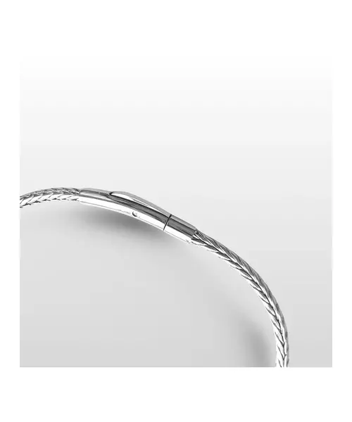 Men's Rope Bracelet 22cm - Stainless steel