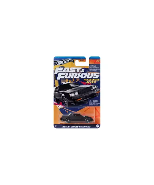 MATTEL HOT WHEELS FAST & FURIOUS: HW DECADES OF FAST - BUICK GRAND NATIONAL VEHICLE