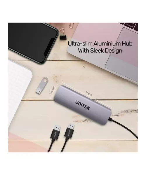 Unitek H1107F Type-C Hub 3x USB3.1 HDMI/SD