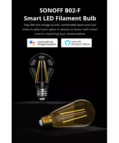 Sonoff B02-F-A60 WiFi Smart Filament Bulb