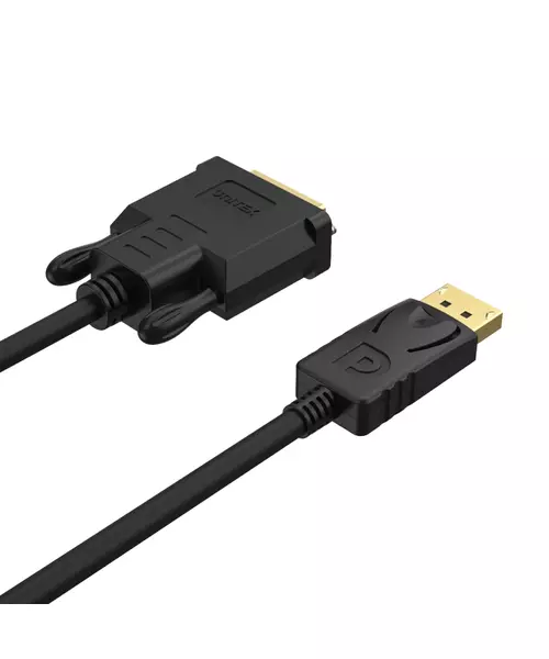 Unitek Y-5118BA Displayport to DVI Cable 1.8m Black/Gold Plated