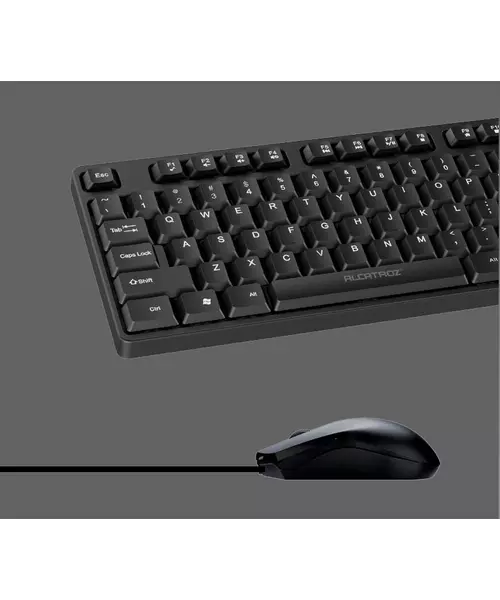 Alcatroz XPLORER C3300 Wired Keyboard & Mouse Black