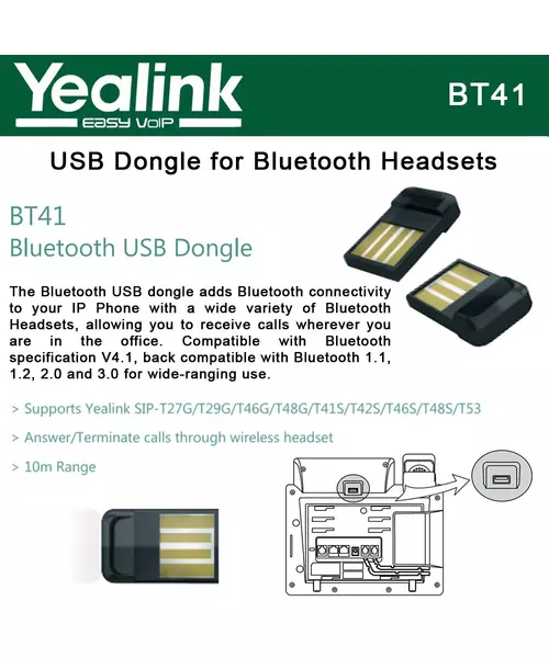 Yealink BT41 Bluetooth 4.1 USB Dongle
