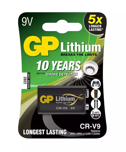 GP Lithium Battery PP3 CR-V9 9V 656.331UK