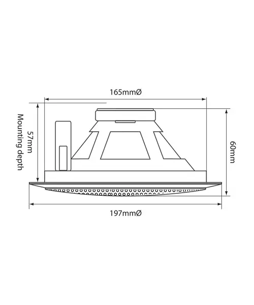 Adastra EC56V Ceiling Speaker 5'' 100V 6W 952.168UK