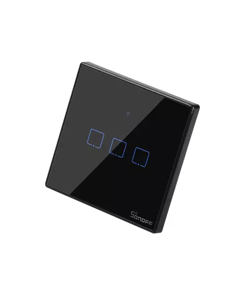 Sonoff T3 UK 3C WiFi Smart Wall Touch Switch Black