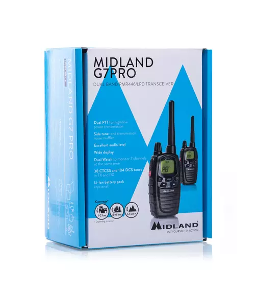 Midland G7 Pro PMR Radio Pair with Charging Dock