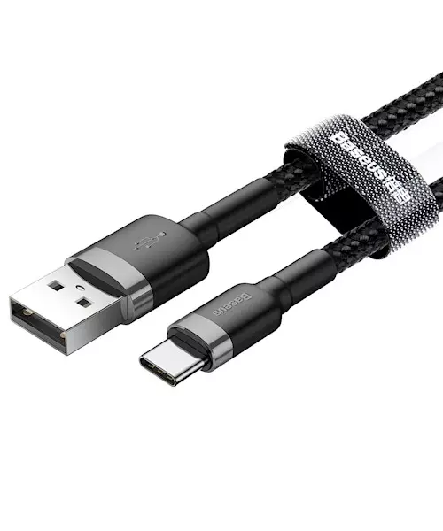 Baseus Cafule Braided Type-C Cable 3.0A 1.0m Grey