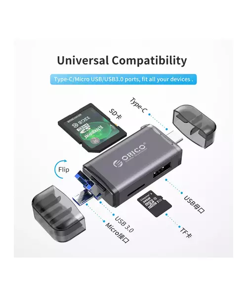 Orico Converter USB3.0 to SD/USB/USB-C Stick 3CR61