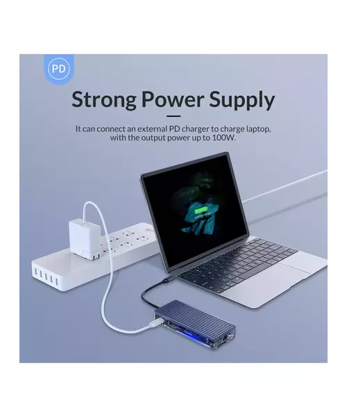 Orico USB-C Hub USB3.0 4Port HDMI/Gb/PD WB-6RJ