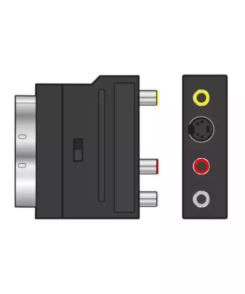 AV:Link Scart to 3RCA Adaptor with Switch 122.410UK