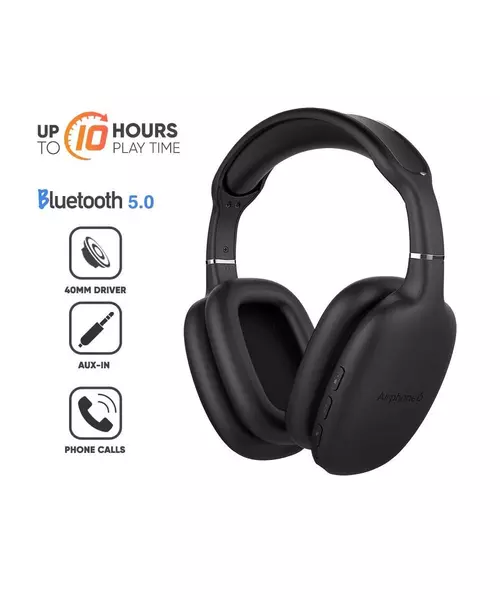 SonicGear Airphone 6 Bluetooth Headphones Black