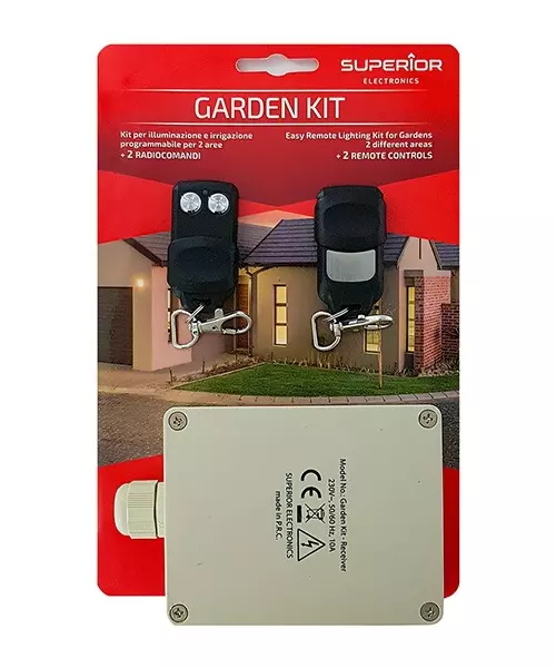 Superior RF KIT Garden 433MHz Receiver + 2 R/C 220V