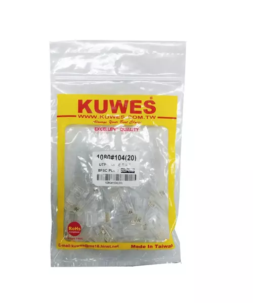 Kuwes Ethernet Plugs CAT5E RJ45 (20pcs bag)