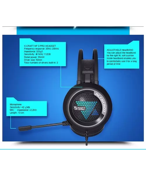 Alcatroz X-Craft HP-3 PRO USB Headset