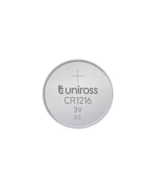 Uniross CR1216 Button Cell Lithium Battery (5pack)