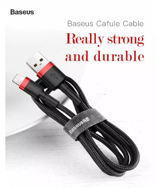 Baseus Cafule Braided MicroUSB Cable 1.5A 2.0m Red